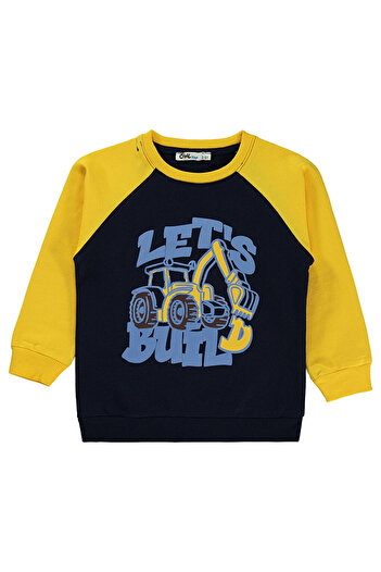 LC Waikiki Boys Sweatshirt 2-5 Years Old Navy Blue