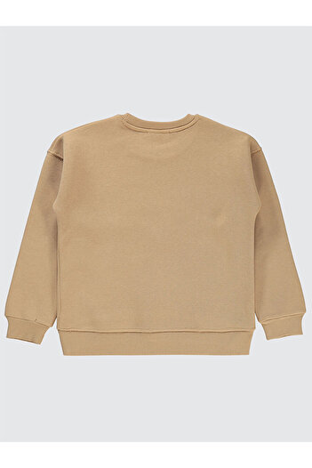 LC Waikiki Girls Sweatshirt 10-13 Years Old Oat Milk