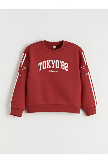 LC Waikiki Crew Neck Tokyo Printed Girls' Sweatshirt