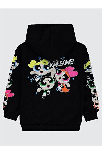 LC Waikiki Powerpuff Girls Girls' 10-13 Years Old Sweatshirt Black