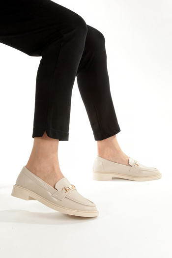 SH SİLVER MODA Women's Loafer Moccasin Casual Buckle Daily Soft Lightweight Comfortable Shoes