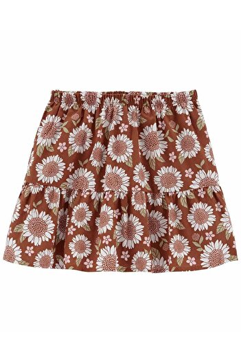 LC Waikiki Girl's Floral Patterned Skirt