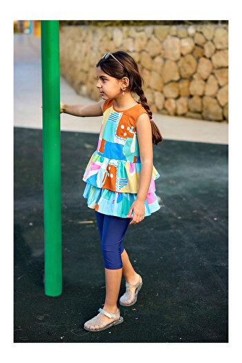 LC Waikiki Colorful Upf50+ Protection Girls' Swimwear C2505
