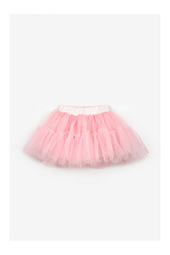 LC Waikiki Pink Girl's Tulle Skirt - Miley