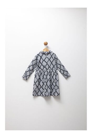 LC Waikiki Shirt Collar Long Sleeve Printed Girls' Dress