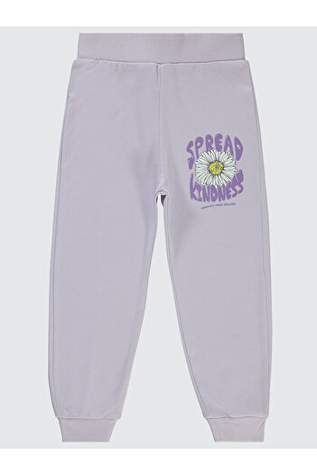 LC Waikiki Girls' Sweatpants 2-5 Years Gentle Lavender