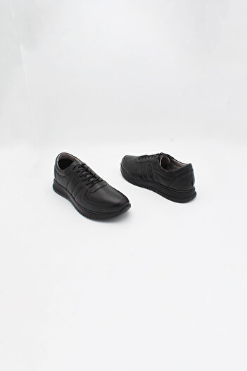 ENDİCAN 234 520-Mrd Men's Genuine Leather Shoes Black