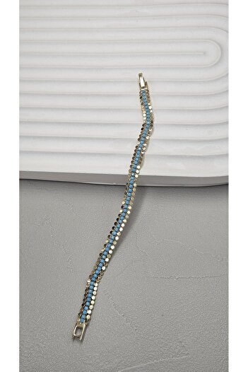 AURA Crushed Chain Steel Bracelet