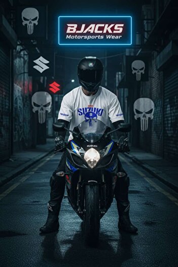 BJACKS Motorsports Wear The Suzuki – Ride Like Vengeance |   Premium T-Shirt for Suzuki Enthusiasts