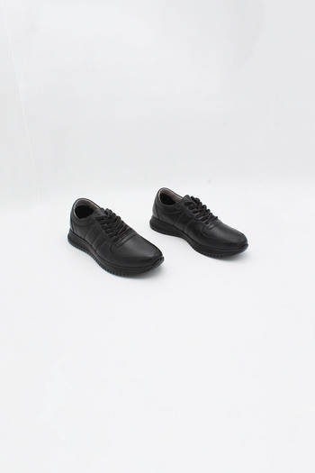 ENDİCAN 234 520-Mrd-1 Men's Genuine Leather Shoes Black
