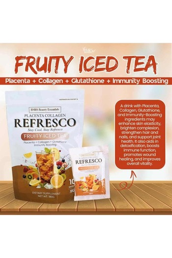 BMRS Placenta Collagen Fruity Iced Tea Refresco Drink