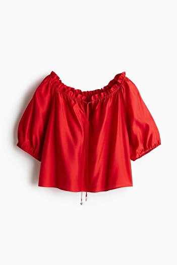 H&M Frill-trimmed blouse