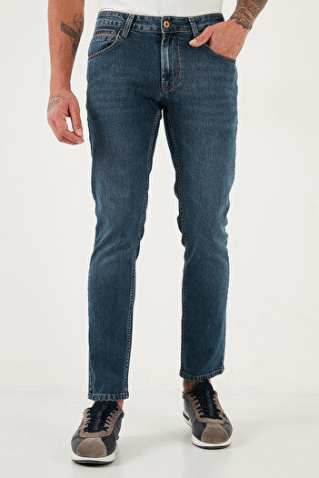 Buratti Cotton Regular Fit Normal Waist Pipe Leg Jeans Men's Denim Pants 2211C36Parma