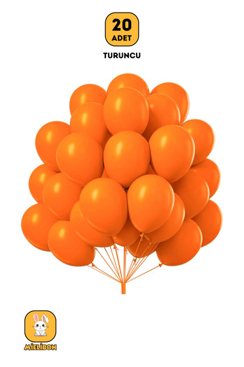 Mielibon 20 Pcs Orange Balloons - 12 Inch Pastel Colors