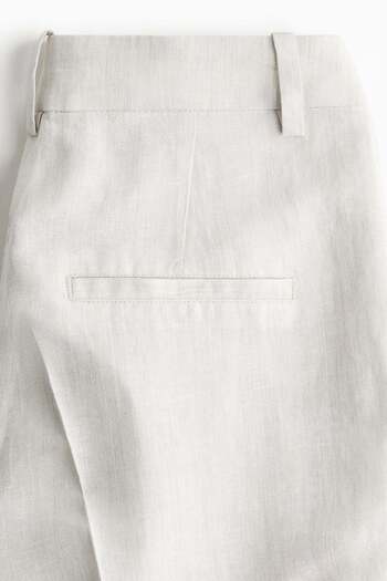 H&M Wide linen-blend trousers