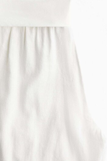 H&M Foldover-waist linen-blend trousers