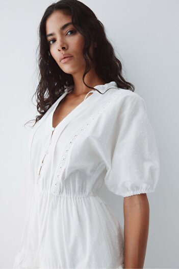 H&M Cotton plumeti dress