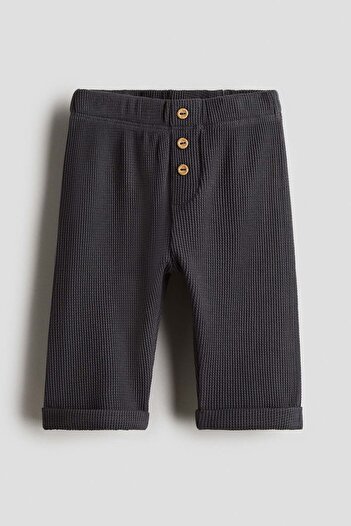 H&M Waffled jersey trousers