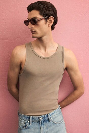 H&M Slim Fit Ribbed vest top