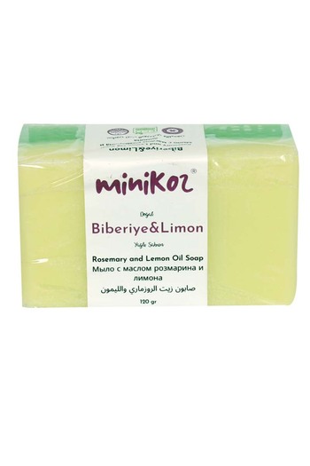 Minikoz Rosemary & Lemon Extract Natural Soap – Skin Firming & Moisturizing (120 Gr)
