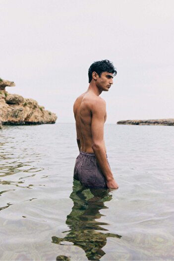 H&M Seersucker swim shorts