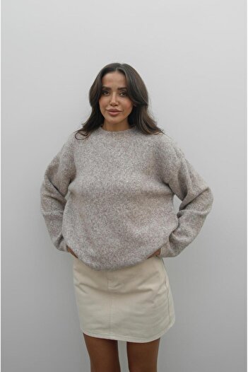 Havoş Mink Zane Soft Textured Sweater