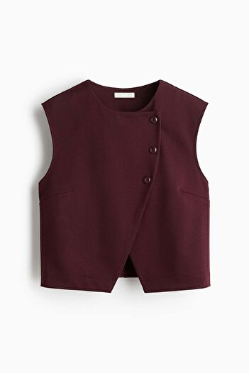 H&M Asymmetric wrap waistcoat