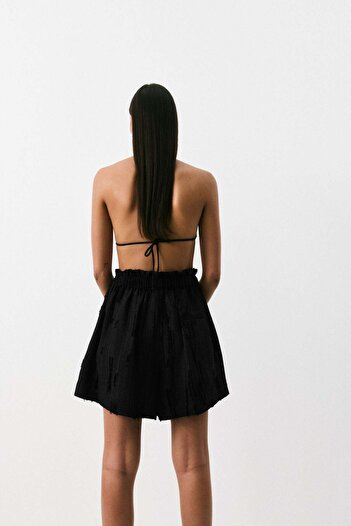 H&M Frayed paper bag shorts