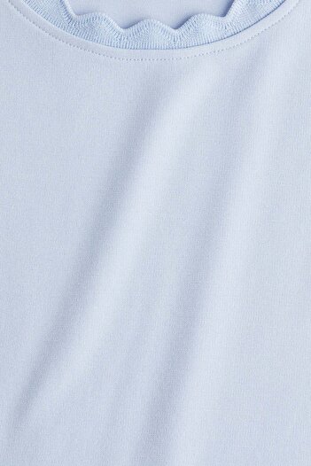 H&M Scalloped jersey dress