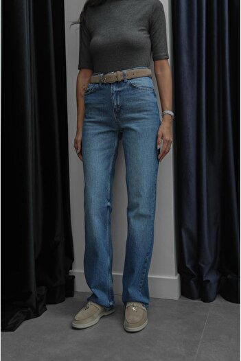 Havoş Light Blue Straight Fit Vintage Jeans