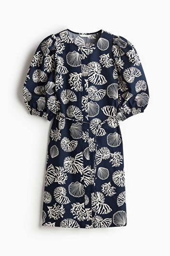 H&M Puff-sleeved dress