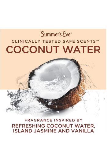 Summer's Eve Natural Summers Eve Cleansing Cloths for Women - Coconut Scent