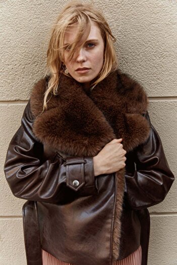 H&M Collared biker jacket