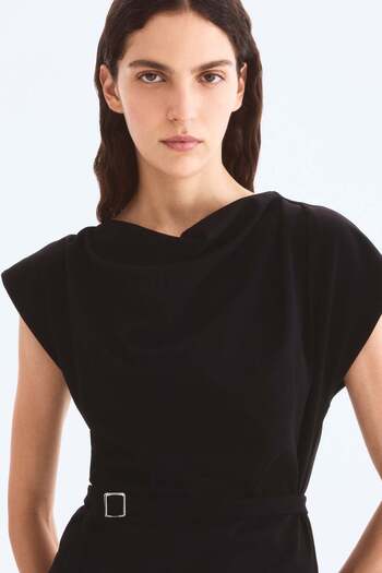 H&M Draped belted dress