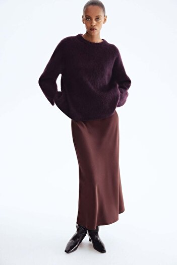 H&M Satin maxi skirt