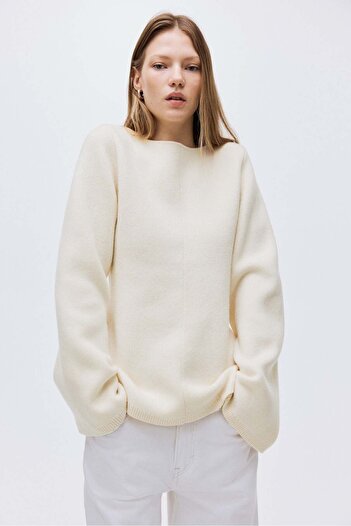 H&M Wool peplum top