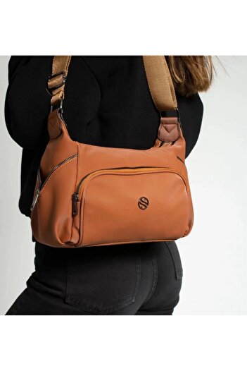 çkn sedat çakan çanta & fular & aksesuar Casual Bag 5 Compartments Women's Crossbody and Shoulder Bag