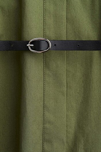 H&M Belted poplin dress