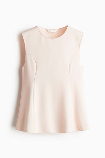 H&M Interlock peplum vest top