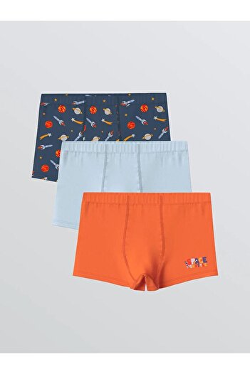 LC Waikiki Printed Boys' Boxer 3-Pack (W5)