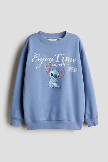 H&M Oversized print-motif sweatshirt