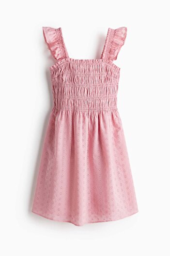 H&M Smocked broderie anglaise dress