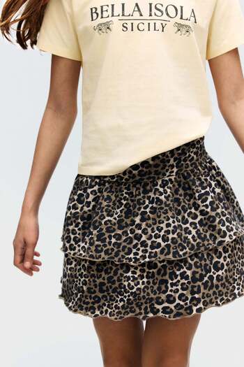 H&M Tiered foldover-waist skirt
