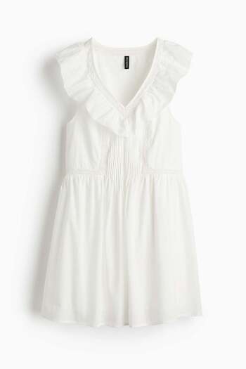 H&M Frill-trimmed cotton dress