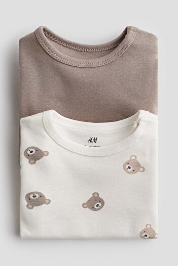 H&M 2-pack long-sleeved bodysuits