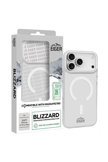 EIGER Blizzard Magsafe GRS iPhone 17 Pro Max White case