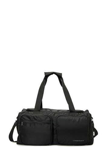 lumberjack Two Pocket Gym 5Pr Black Unisex Sports Bag