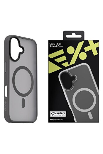 NEXT ONE Husa Mist Shield iPhone 16, MagSafe, Gri