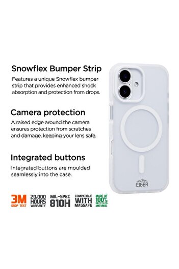 EIGER Blizzard Magsafe GRS iPhone 17 case White