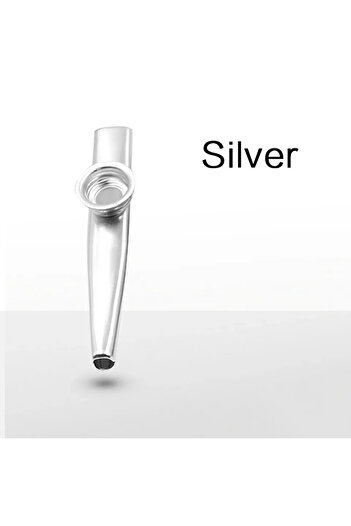 Choice Silver Simple Design Lightweight Kazoo Aluminum Alloy Metal For Guitar Instrument Music Lovers Instr